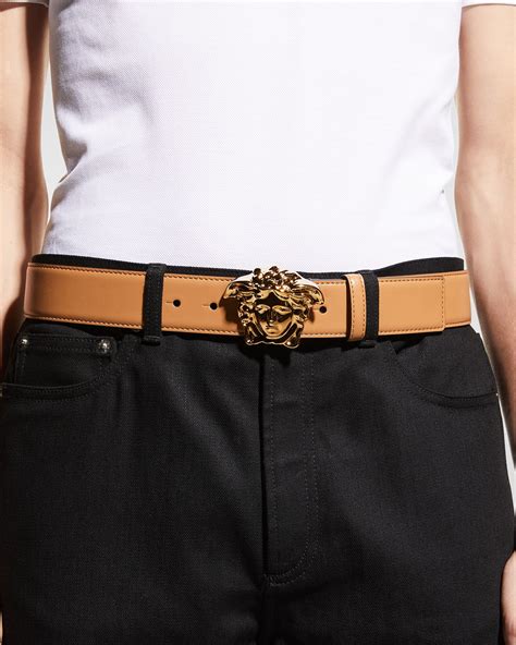 versace belt 1500|Versace medusa buckle leather belt.